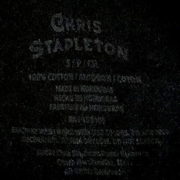 CHRIS STAPLETON Smooth as Tennessee Whiskey Graphic Tee S – Concert Shirt - Picture 6 of 10